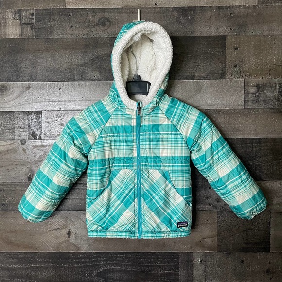 SOLD Patagonia Girls Reversible Puffer 4-5 - Picture 1 of 4